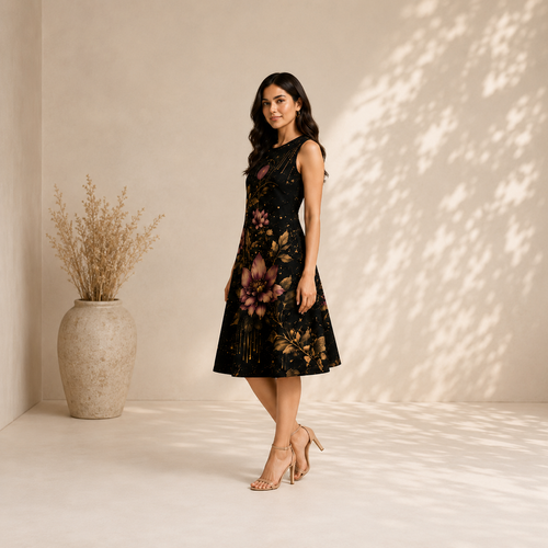 AOP A line Dress