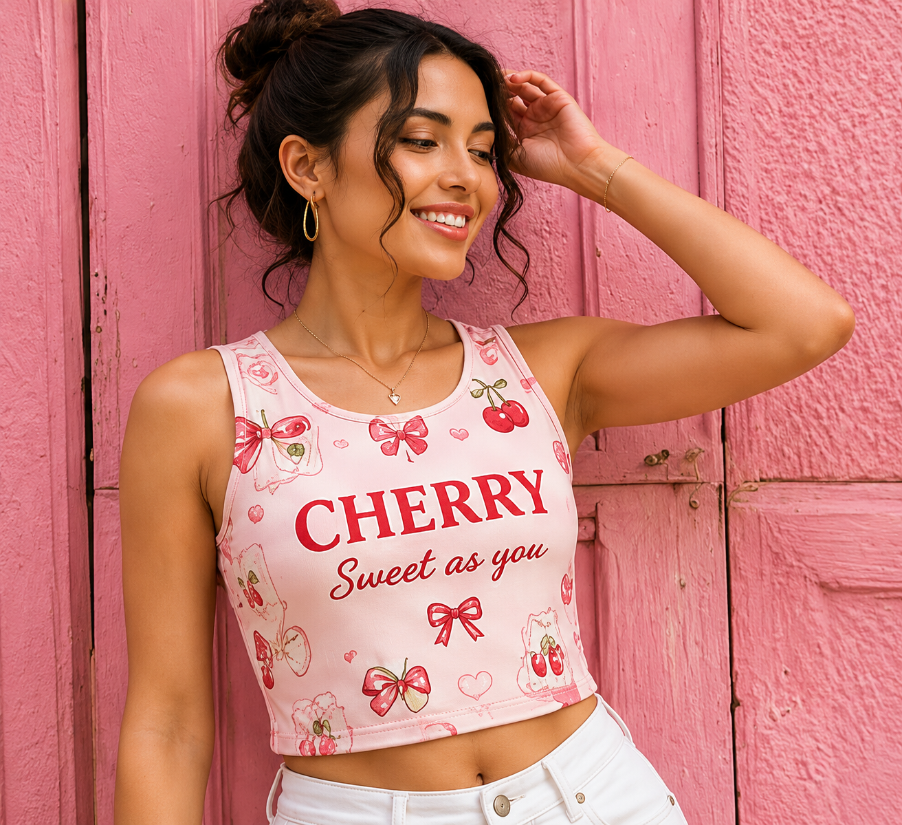 AOP Crop Top