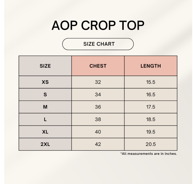 AOP Crop Top